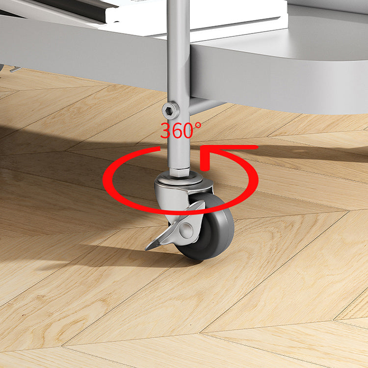 25.2"H Industrial Bookshelf Metal Shelf Bookcase for Home Office