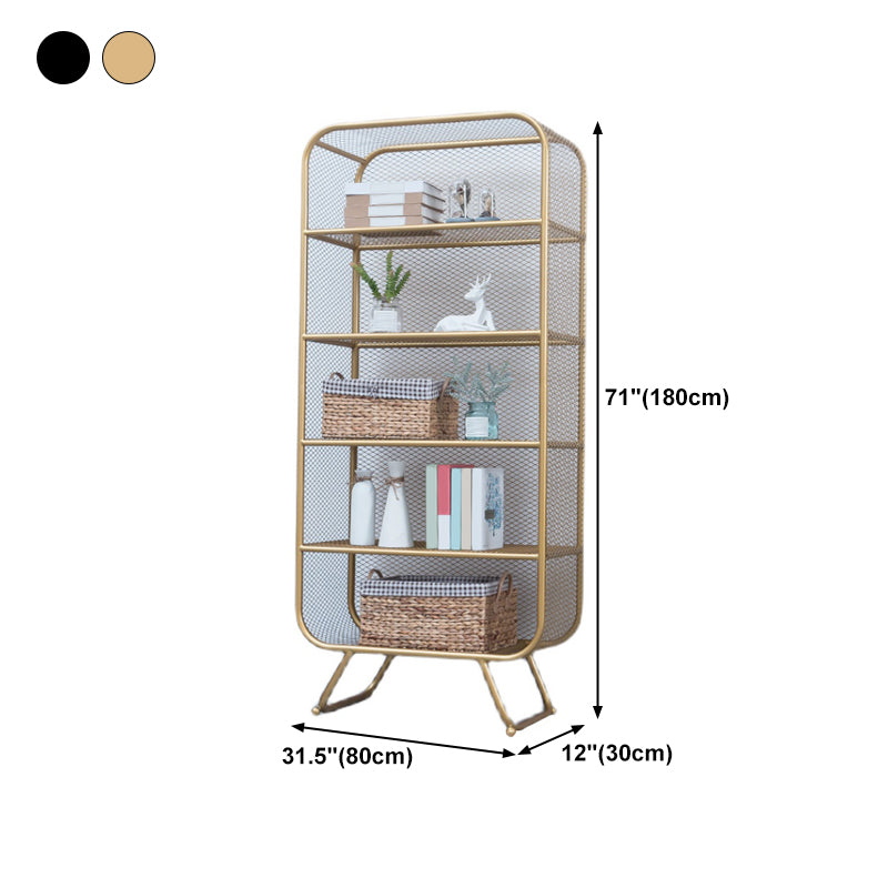 Modern Style Standard Bookcase Metal Bookshelf for Home Office