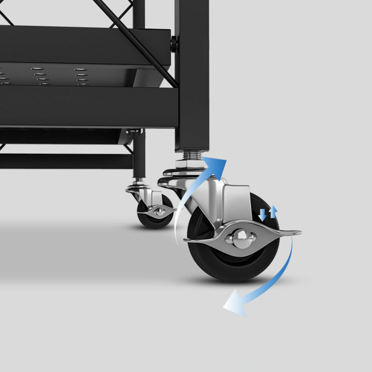 Modern Style Metal Bookshelf Open Etagere Shelf Home Bookcase