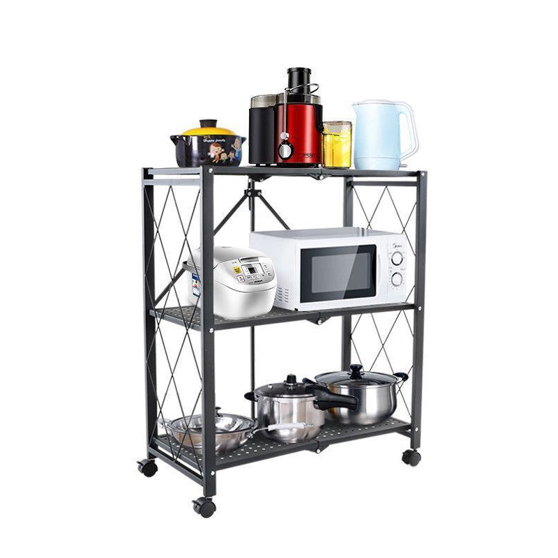 Modern Style Metal Bookshelf Open Etagere Shelf Home Bookcase