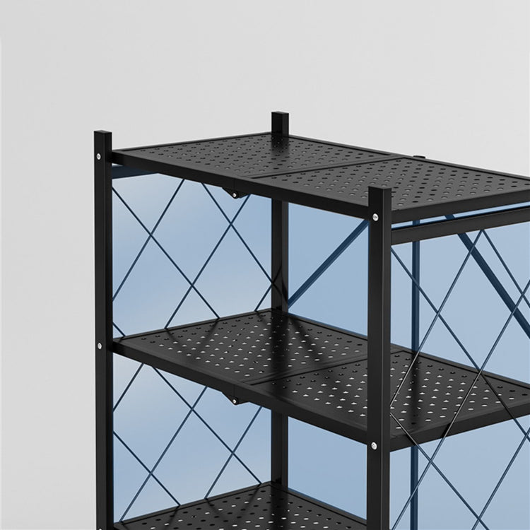 Modern Style Metal Bookshelf Open Etagere Shelf Home Bookcase