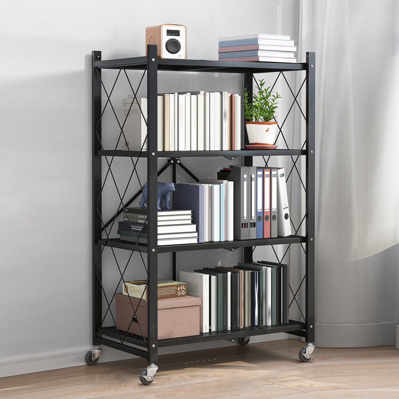 Modern Style Metal Bookshelf Open Etagere Shelf Home Bookcase
