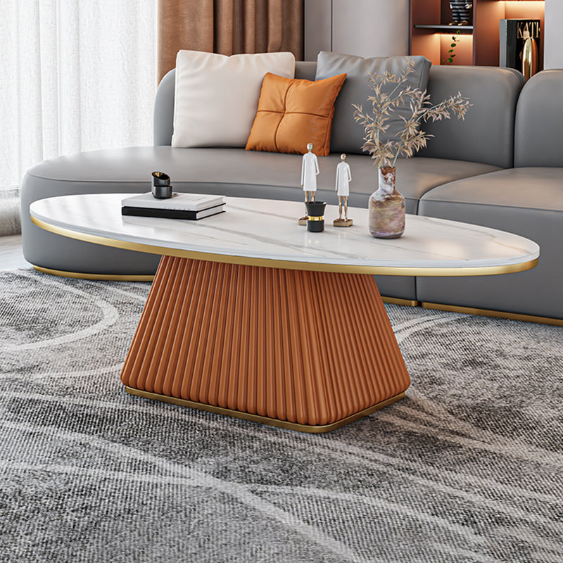 15.74" Tall Pedestal 1 Single Coffee Table Round Cocktail Table