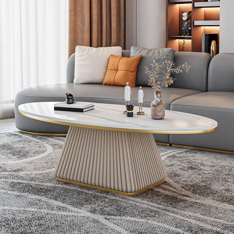 15.74" Tall Pedestal 1 Single Coffee Table Round Cocktail Table