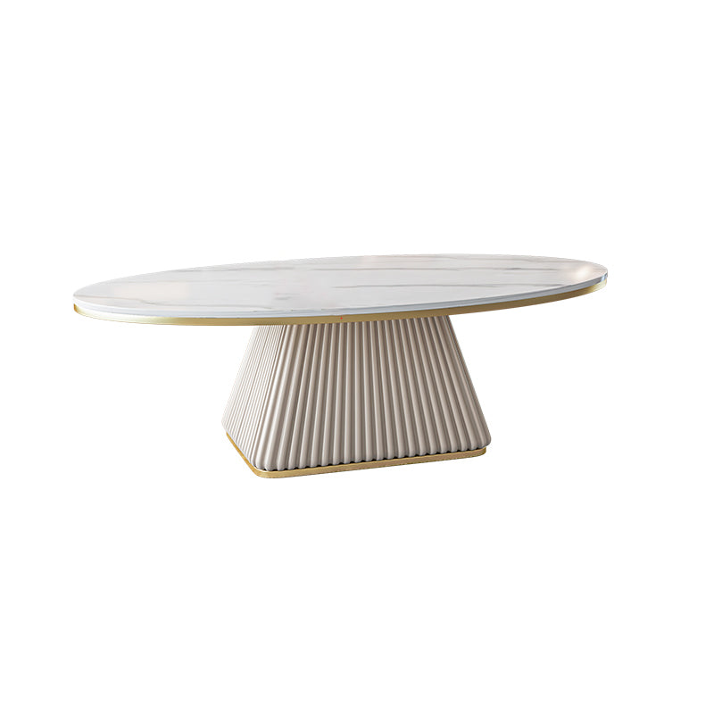 15.74" Tall Pedestal 1 Single Coffee Table Round Cocktail Table