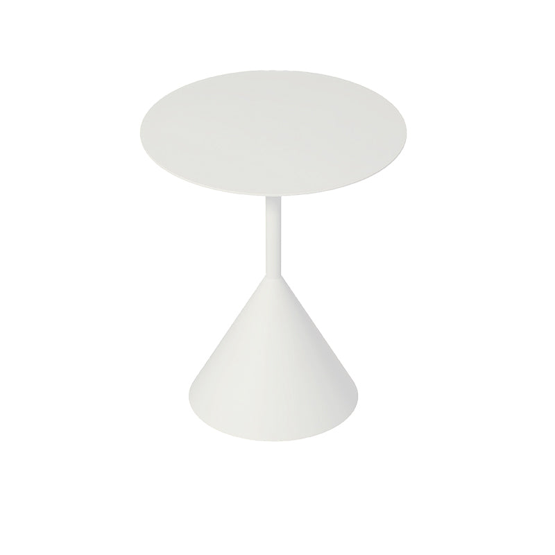 Mid-Century Modern Black/White Cocktail Table Round Coffee Table