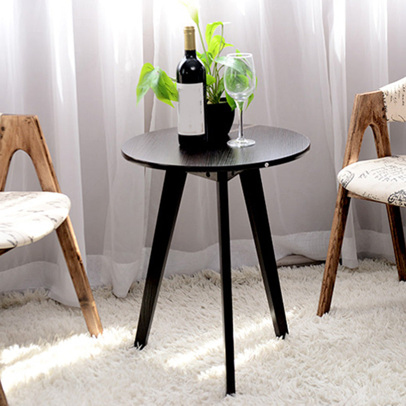 3 Legs Natural / White / Black Wooden Round Top Coffee Table