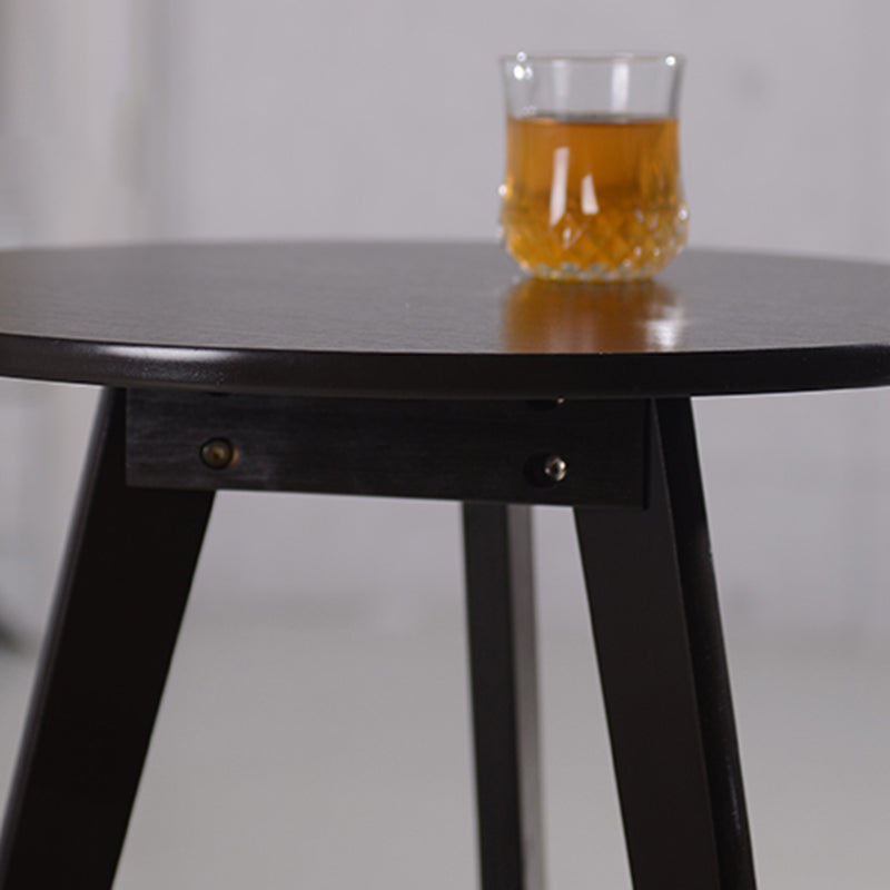 3 Legs Natural / White / Black Wooden Round Top Coffee Table