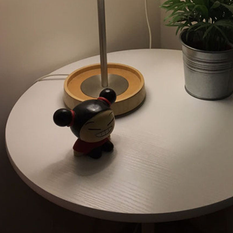 3 Legs Natural / White / Black Wooden Round Top Coffee Table