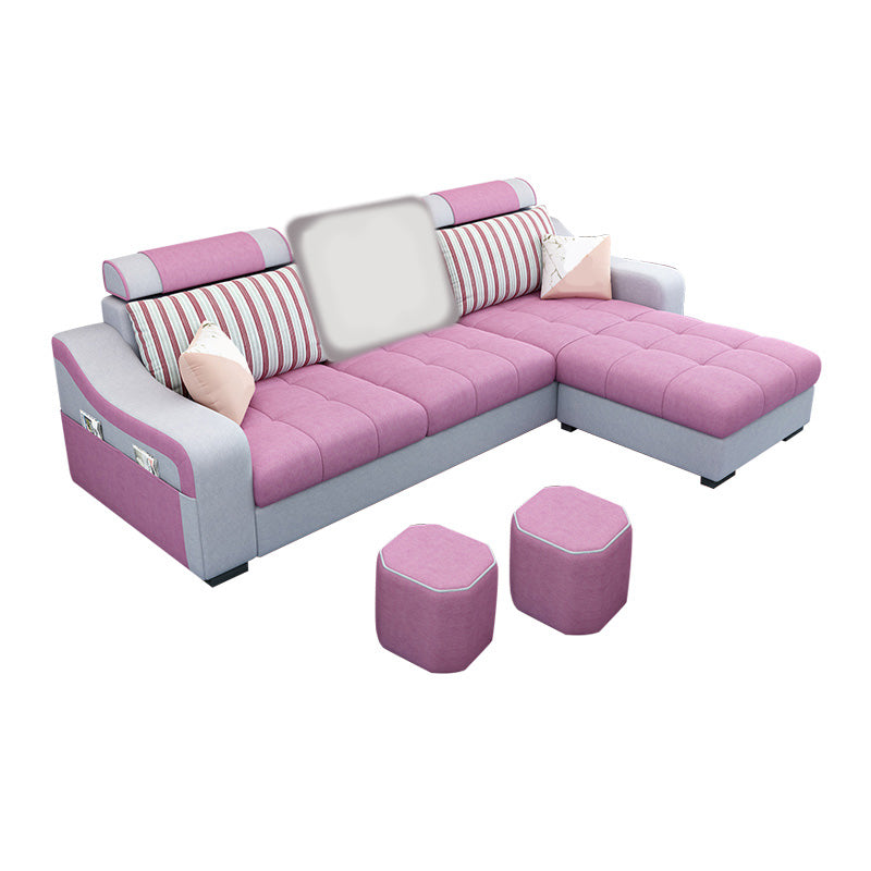Modular 3-Seater Furniture Sectionals with Storage for Living Room