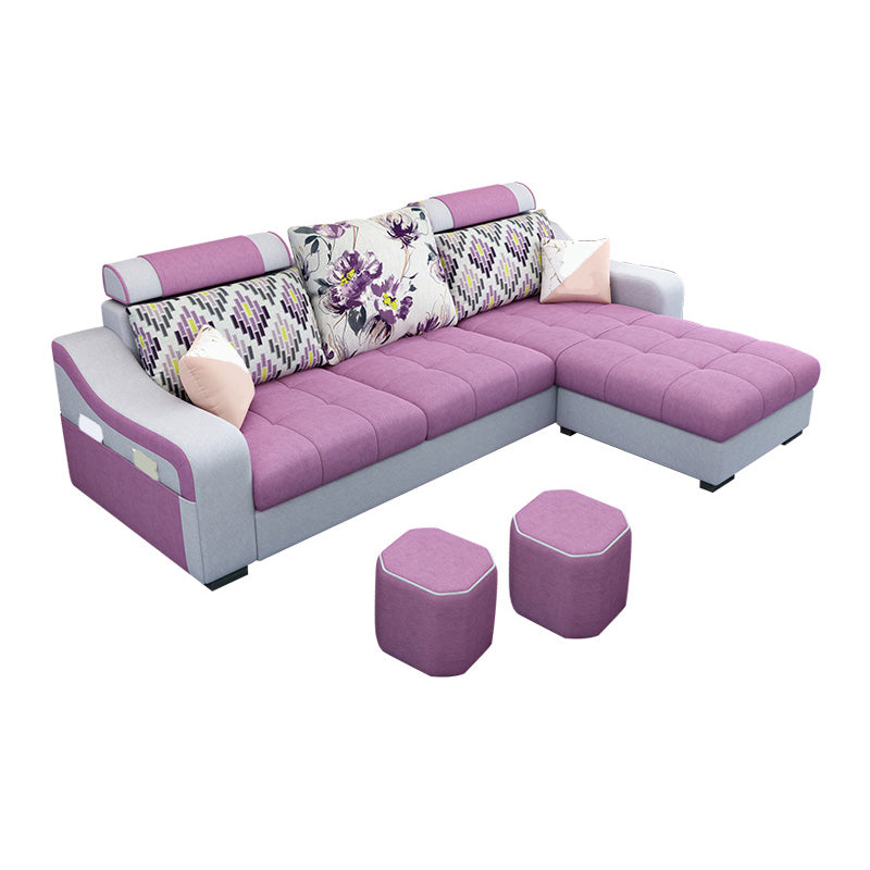 Modular 3-Seater Furniture Sectionals with Storage for Living Room