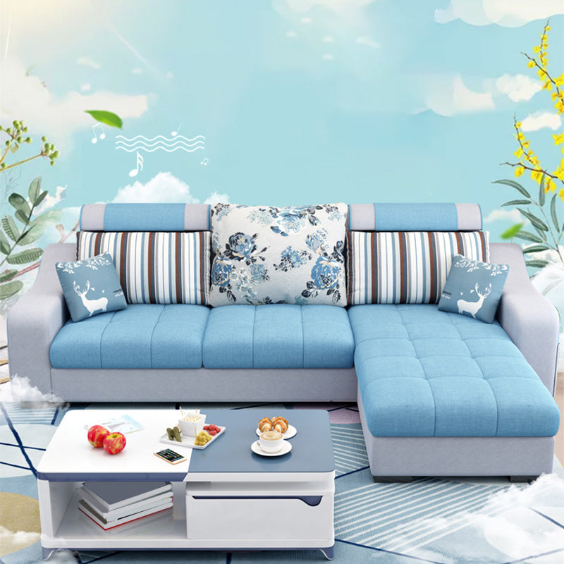Modular 3-Seater Furniture Sectionals with Storage for Living Room