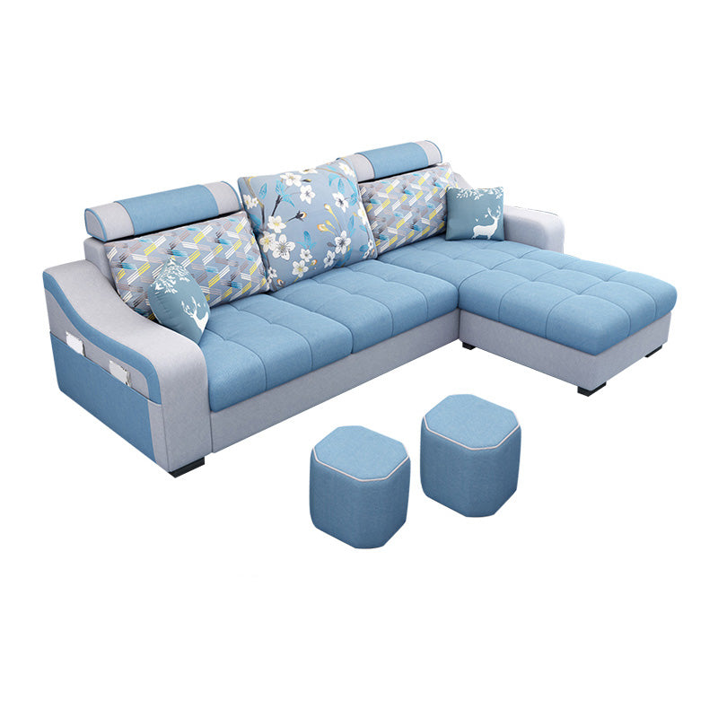 Modular 3-Seater Furniture Sectionals with Storage for Living Room