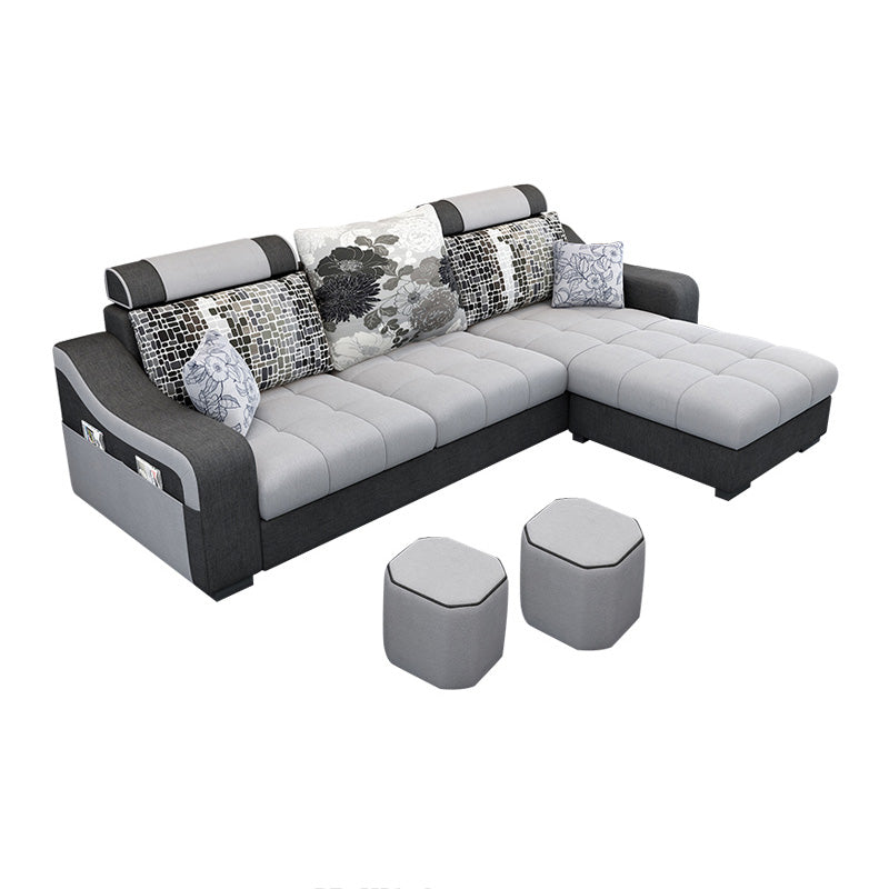 Modular 3-Seater Furniture Sectionals with Storage for Living Room