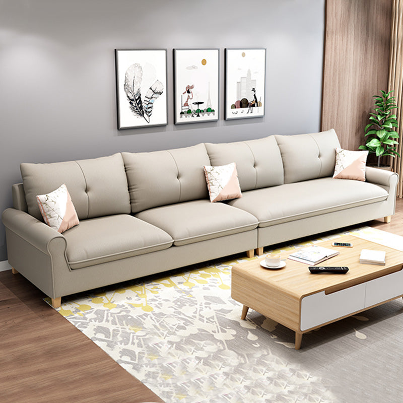 Round Arm Modular Furniture Sectionals with Storage for Living Room