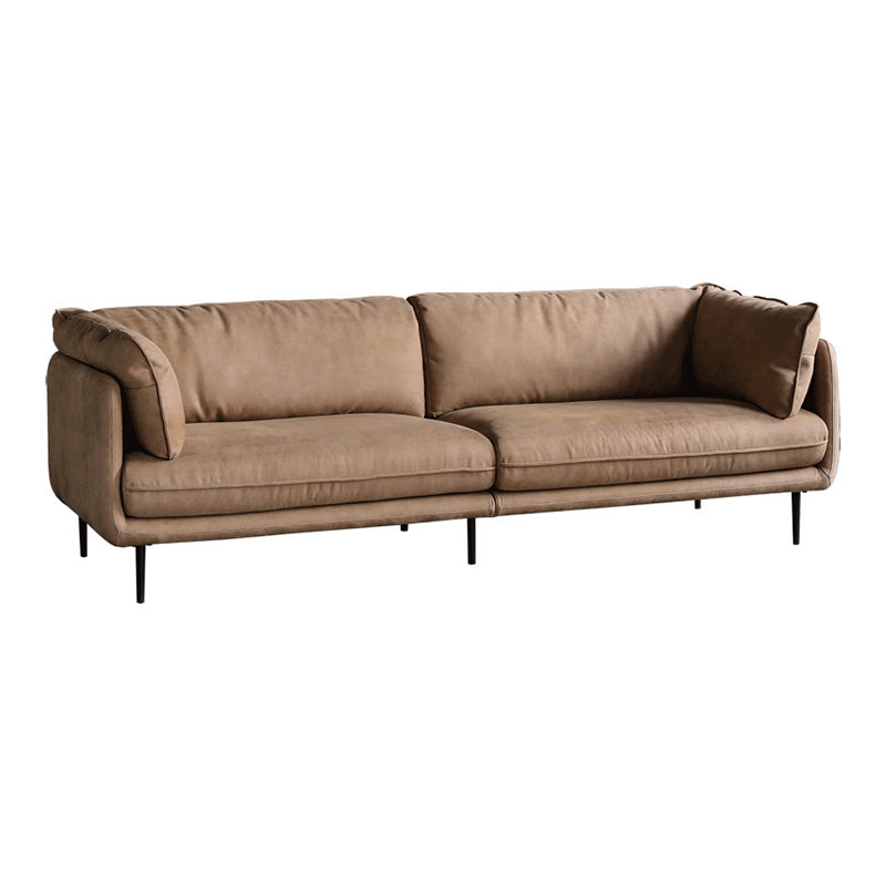 Light Brown Sectionals/Sofa with Pillow Back and Pillow Top Arm