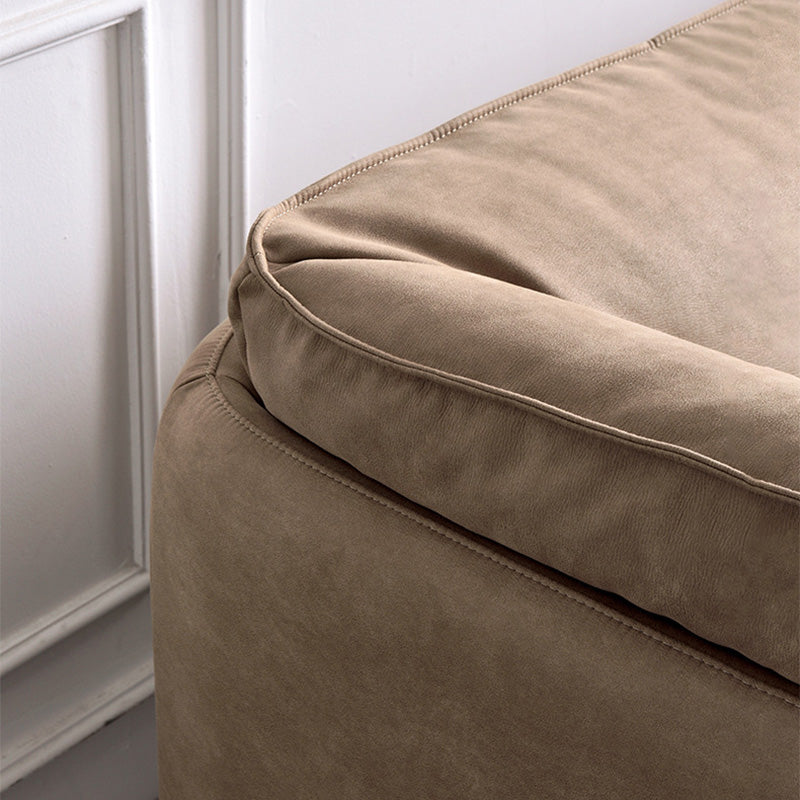 Light Brown Sectionals/Sofa with Pillow Back and Pillow Top Arm