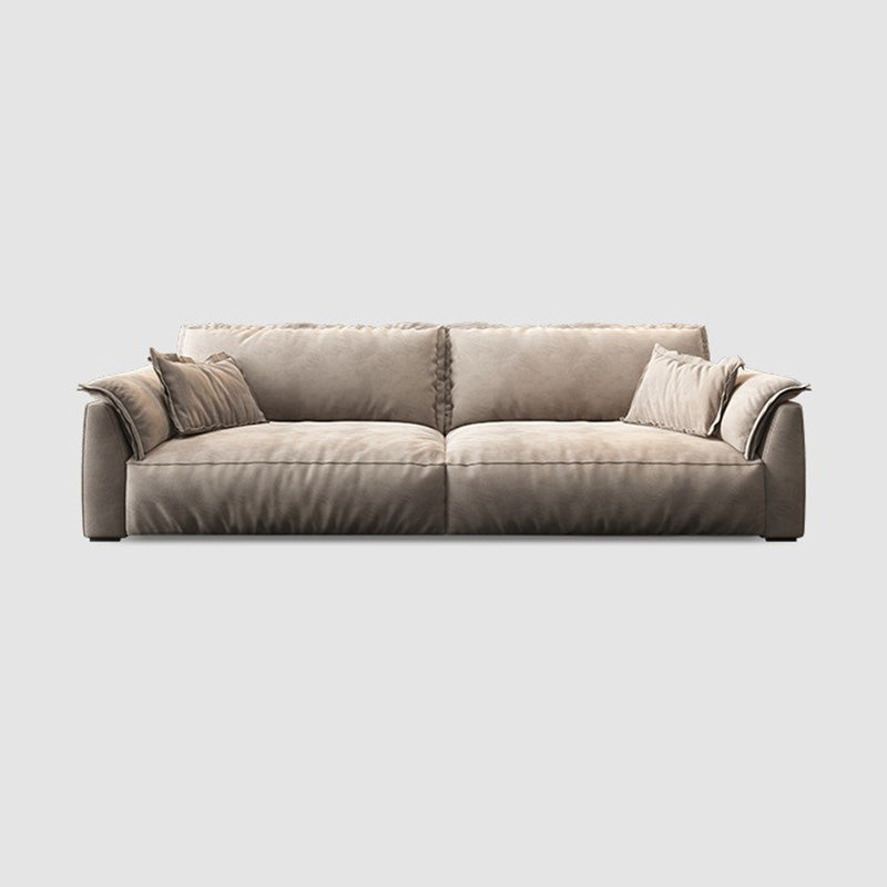 Pillow Top Arm Sectionals Velvet Sofa with Cushion Back for Apartment