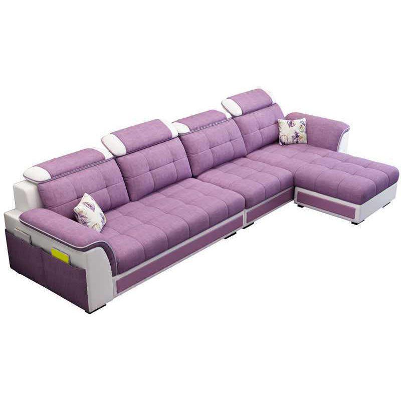 Scandinavian Pillow Top Arm Sofa with Storage and Ottoman Included