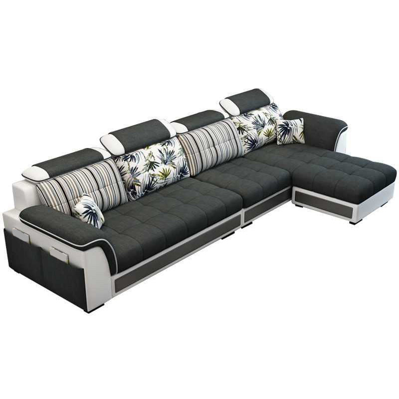 Scandinavian Pillow Top Arm Sofa with Storage and Ottoman Included