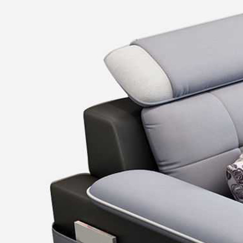 Scandinavian Pillow Top Arm Sofa with Storage and Ottoman Included