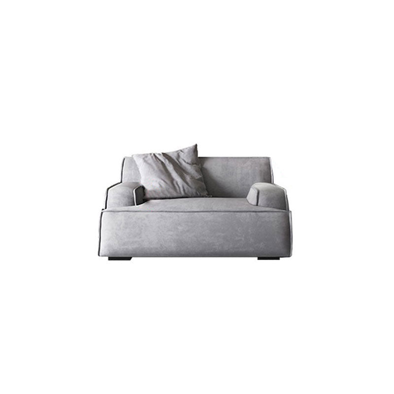 Stationary Stain Resistant Living Room Square Arm Standard Sofa