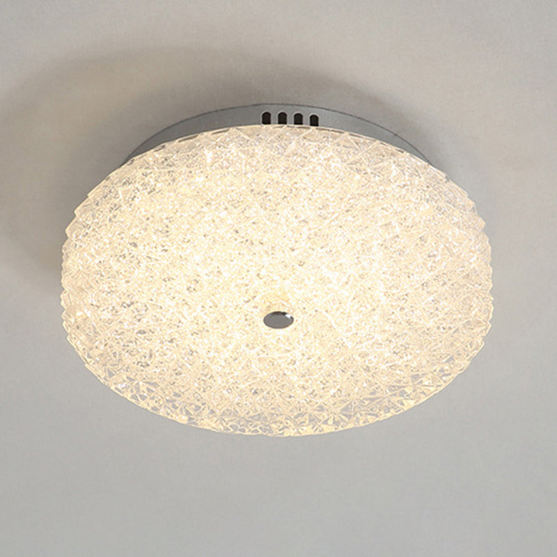 Modern Ceiling Mount Light LED Close to Ceiling Lamp with Glass Shade for Living Room