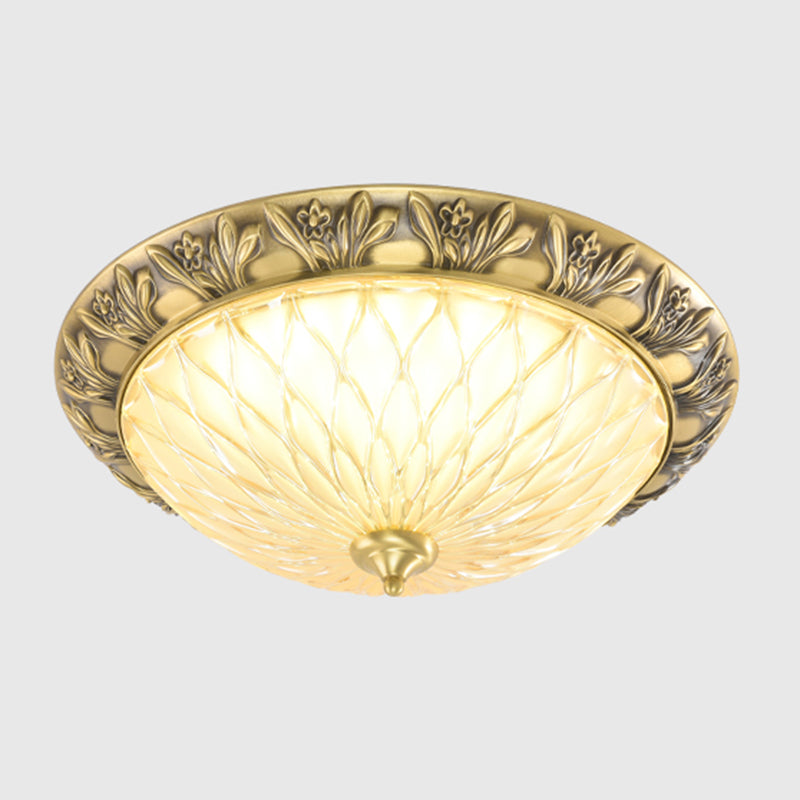 American Colonial Style Crystal Ceiling Light 1 Lights LED Ceiling Mount Light