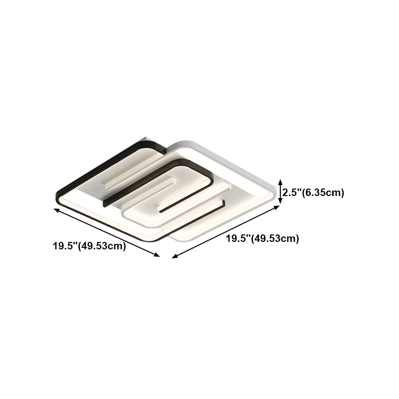 Nordic Style Metal Ceiling Light Geometry Ceiling Lamp with Silica Gel Shade for Bedroom