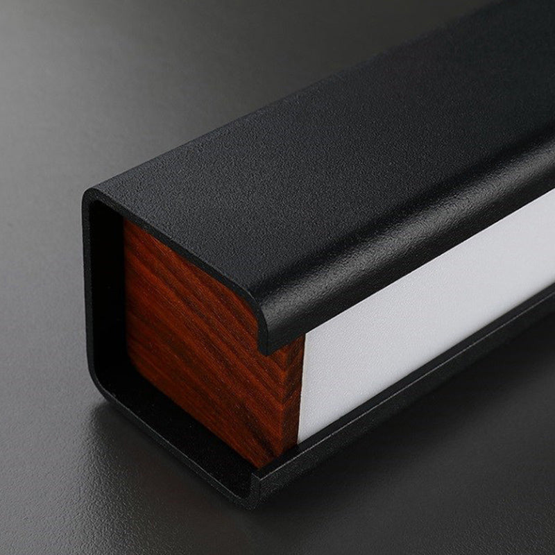 Metal Linear Shade Island Pendant Modern Style 1 Light Island Lighting for Living Room