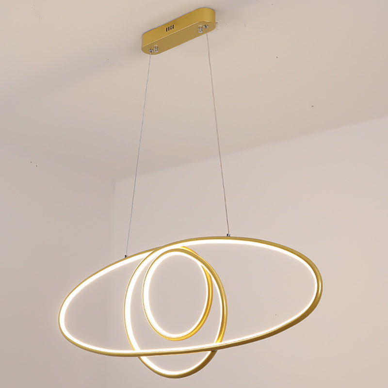 Linear Shape Island Pendant Contemporary Style Metal 1 Light Island Lighting Fixture