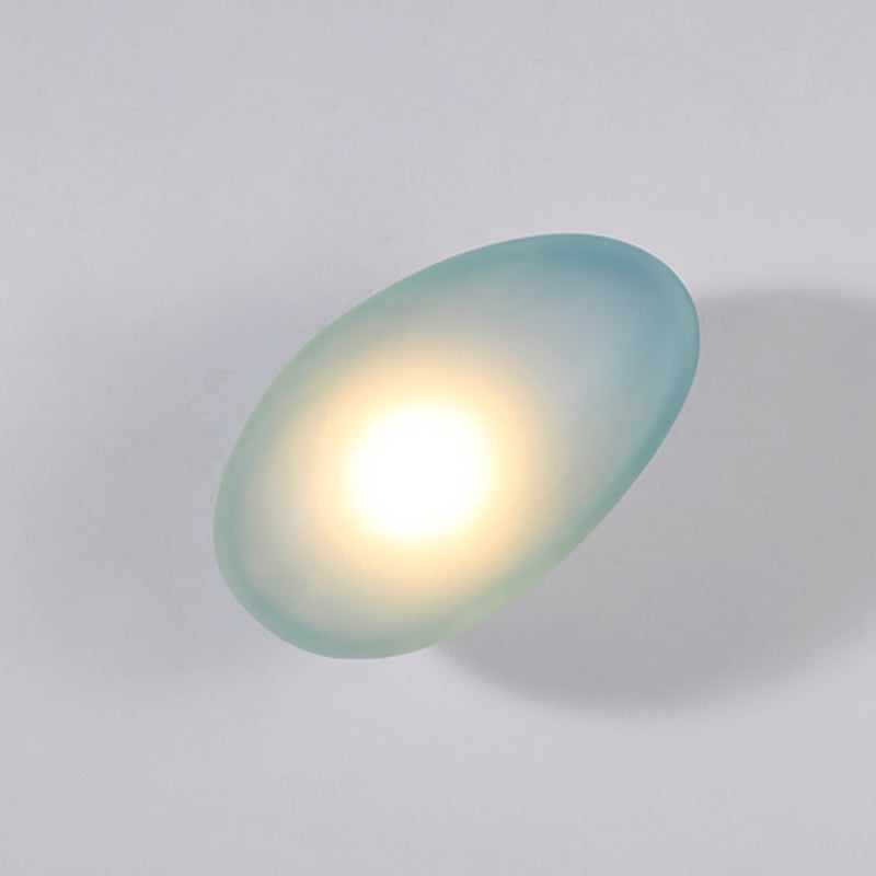 Glass Unique Shape Wall Lights Modern Style 1 Light Wall Mount Fixture for Living Room