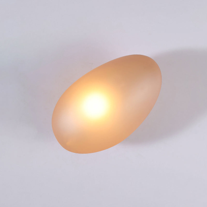 Glass Unique Shape Wall Lights Modern Style 1 Light Wall Mount Fixture for Living Room