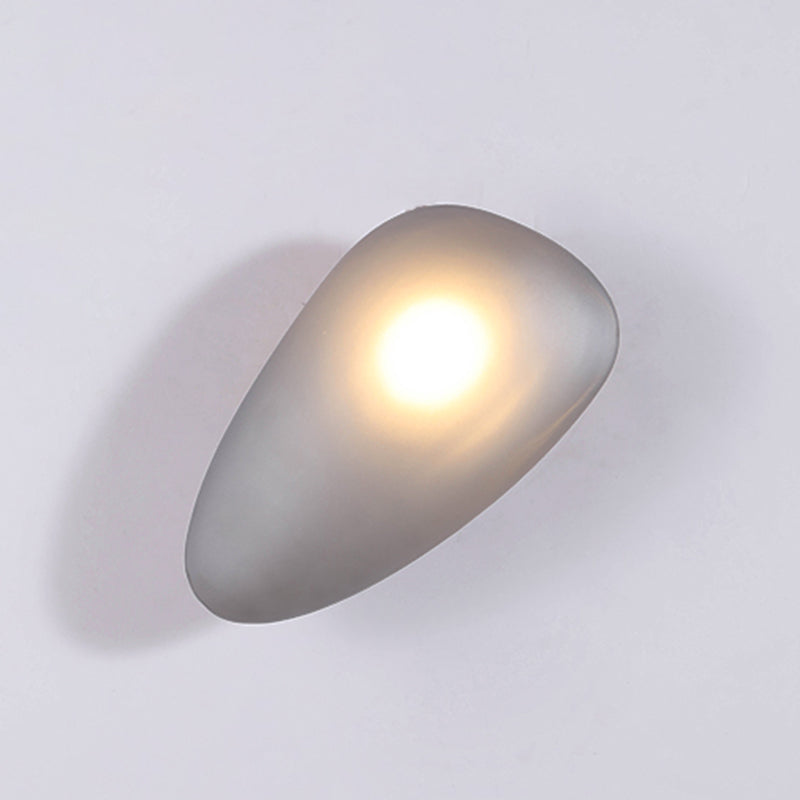 Glass Unique Shape Wall Lights Modern Style 1 Light Wall Mount Fixture for Living Room