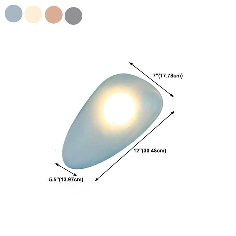 Glass Unique Shape Wall Lights Modern Style 1 Light Wall Mount Fixture for Living Room
