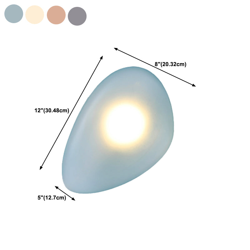 Glass Unique Shape Wall Lights Modern Style 1 Light Wall Mount Fixture for Living Room