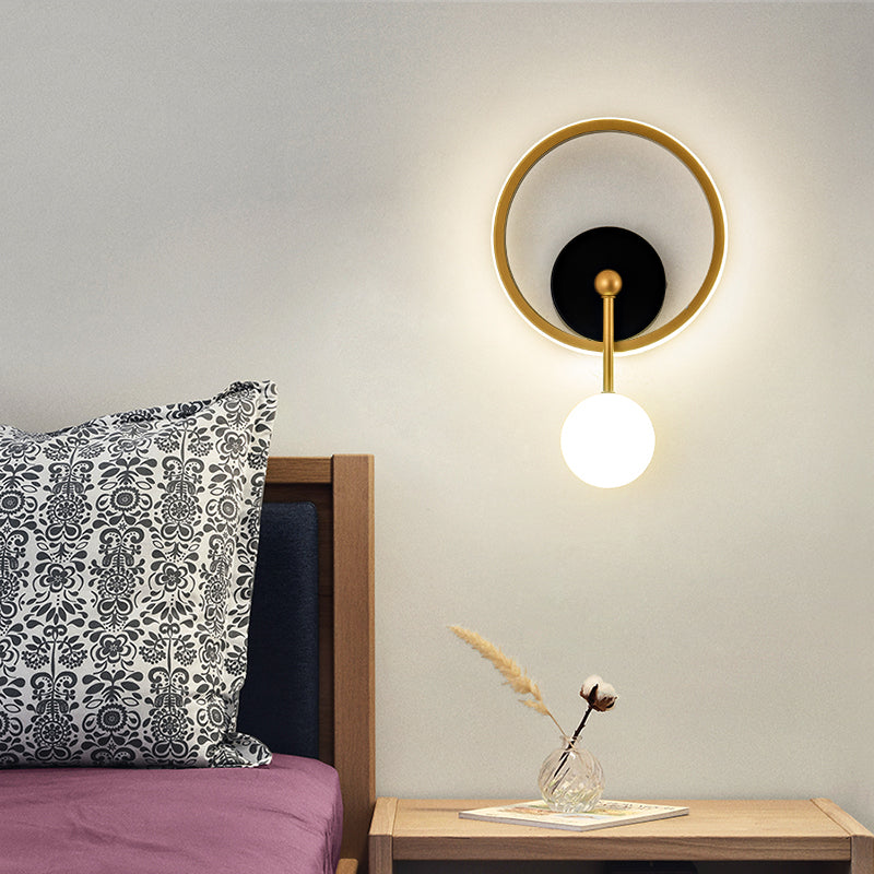 Contemporary Style Geometric Wall Mounted Lamps Metal 2 Lights Wall Mounted Lights