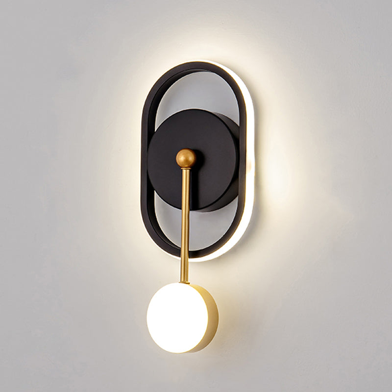 Contemporary Style Geometric Wall Mounted Lamps Metal 2 Lights Wall Mounted Lights