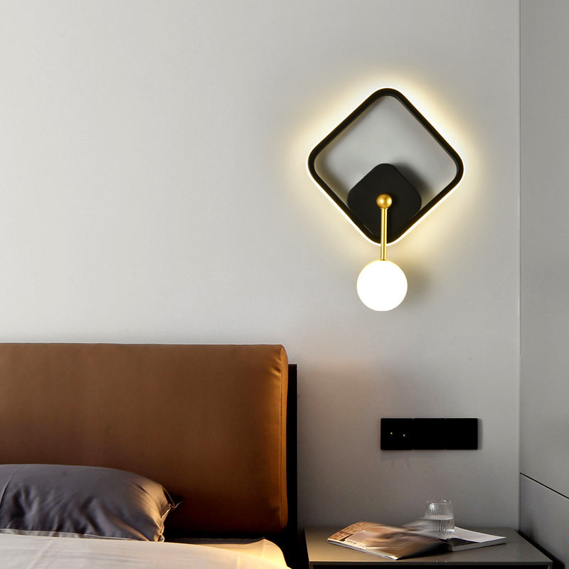 Contemporary Style Geometric Wall Mounted Lamps Metal 2 Lights Wall Mounted Lights
