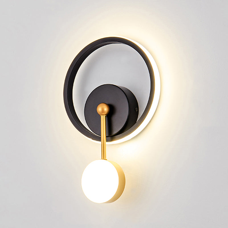 Contemporary Style Geometric Wall Mounted Lamps Metal 2 Lights Wall Mounted Lights