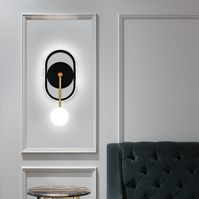 Contemporary Style Geometric Wall Mounted Lamps Metal 2 Lights Wall Mounted Lights