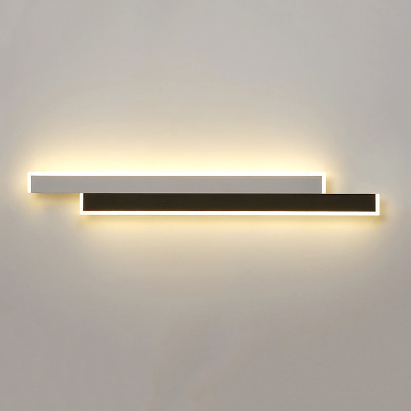 Contemporary Style Linear Wall Mounted Lamps Metal 2 Lights Wall Mounted Lights