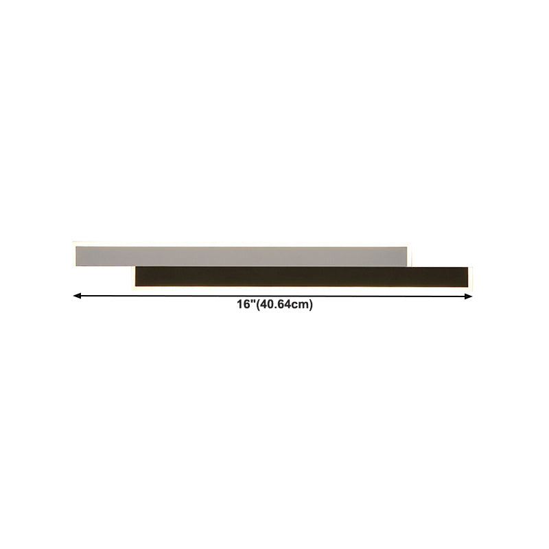 Contemporary Style Linear Wall Mounted Lamps Metal 2 Lights Wall Mounted Lights