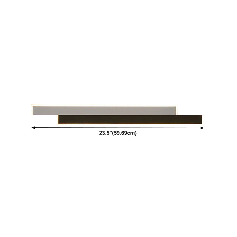 Contemporary Style Linear Wall Mounted Lamps Metal 2 Lights Wall Mounted Lights