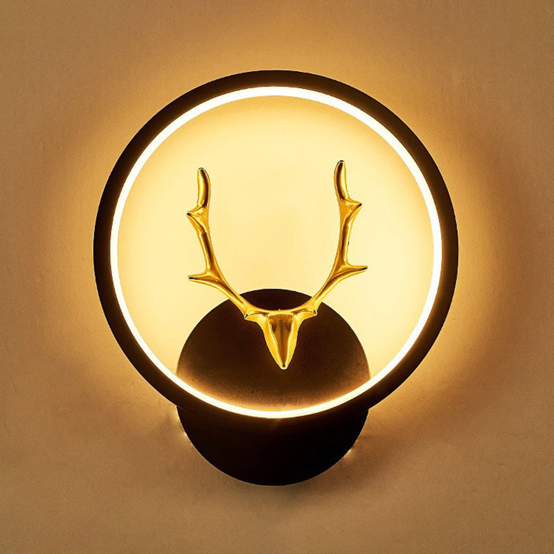 Contemporary Style Geometric Wall Mounted Lamps Metal 1 Light Wall Sconces