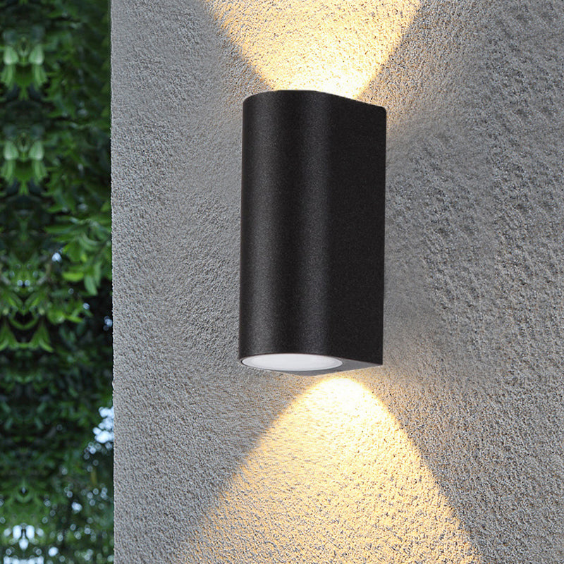Contemporary Style Geometric Wall Lighting Metal 2 Lights Wall Light Fixture