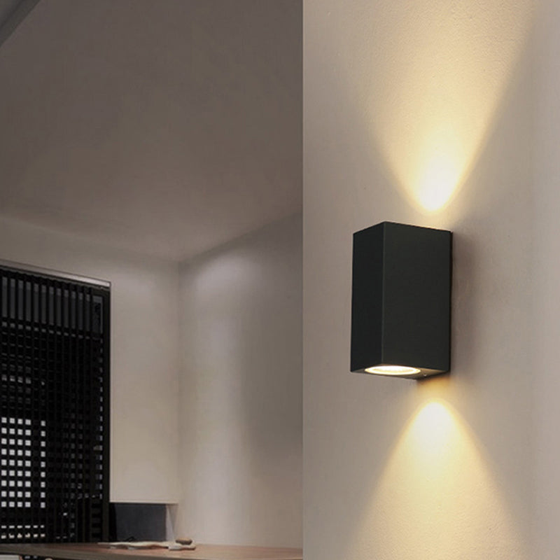 Contemporary Style Geometric Wall Lighting Metal 2 Lights Wall Light Fixture