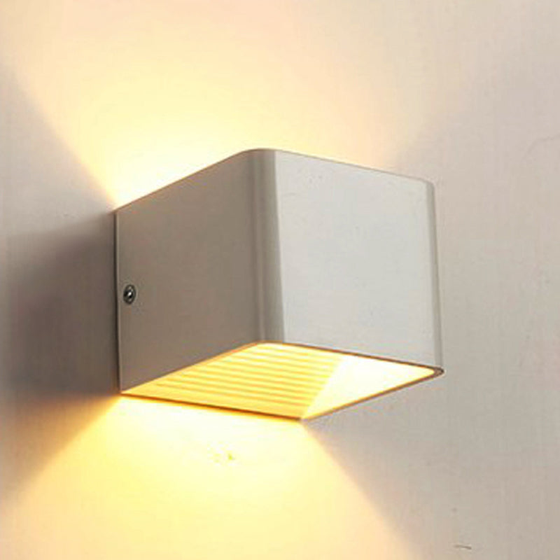 Contemporary Style Geometric Wall Lighting Metal 2 Lights Wall Light Fixture