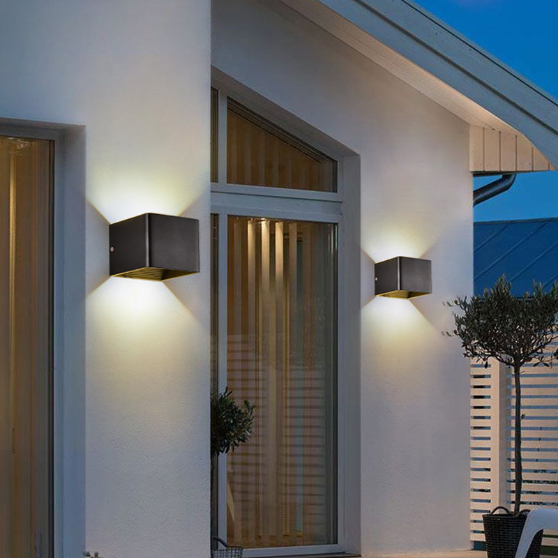 Contemporary Style Geometric Wall Lighting Metal 2 Lights Wall Light Fixture