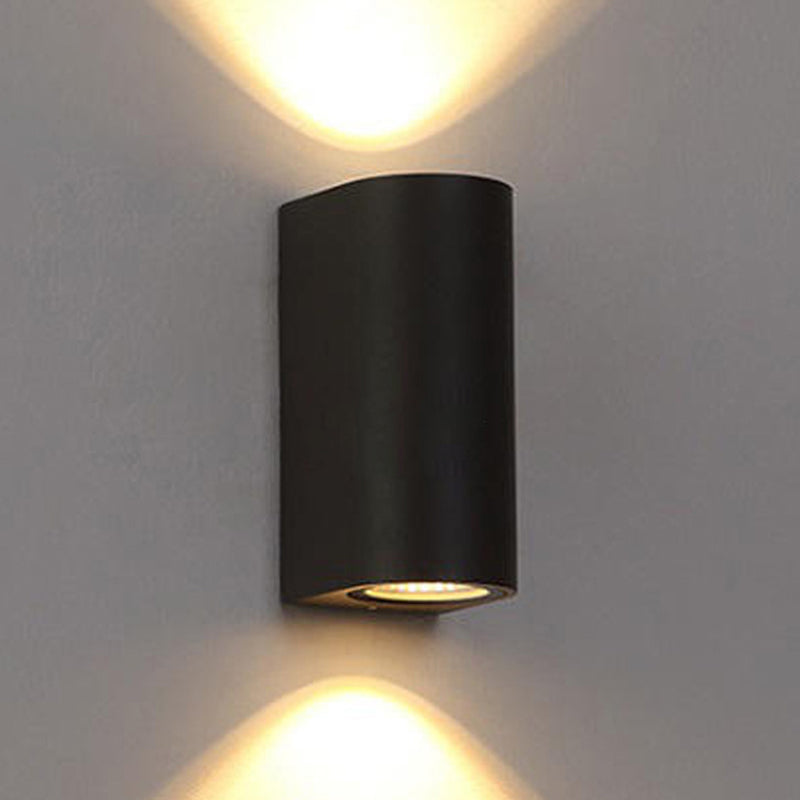 Contemporary Style Geometric Wall Lighting Metal 2 Lights Wall Light Fixture